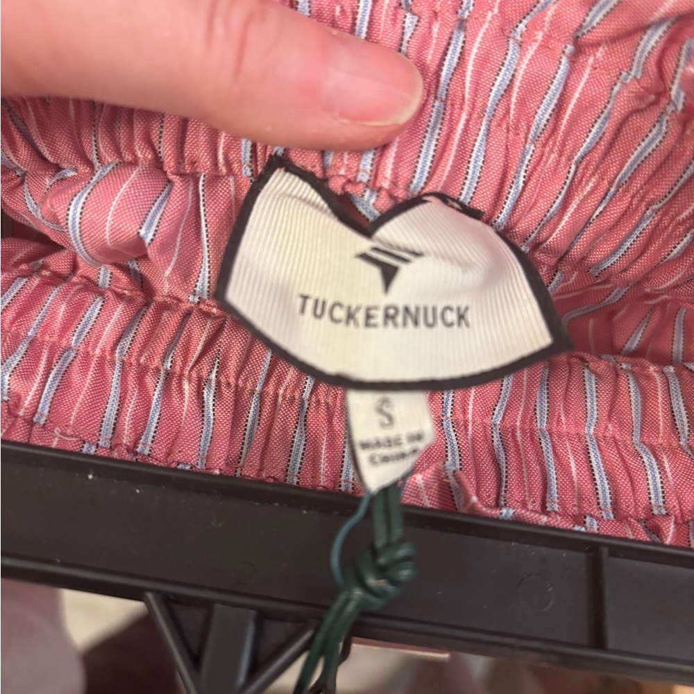 New Women’s Tuckernuck Pink Striped Prado maxi skirt S cottage core romantic - Picture 6 of 7